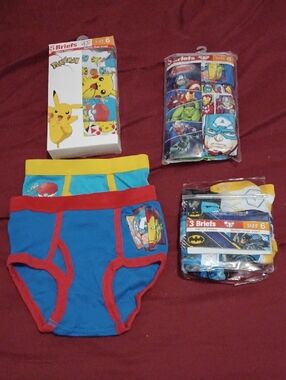 NWT Bundle Of 11 Pairs Of Boys Underwear Briefs Size 6